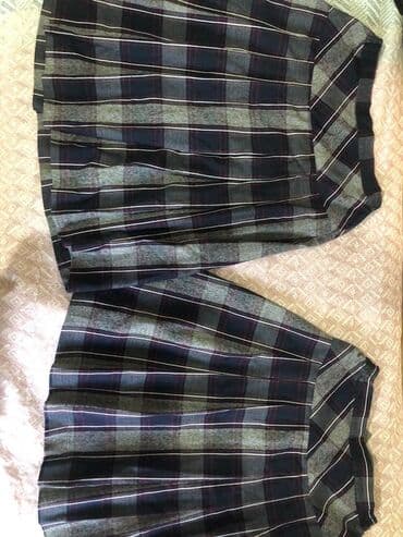 школьная блузка: Школьная форма, цвет - Синий, Б/у — 1