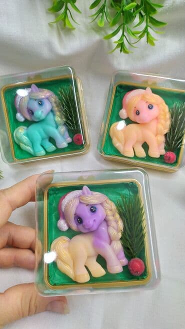 цветы ручной: Лошадки из мыла ручной работы. очень приятно пахнут, красиво — 3