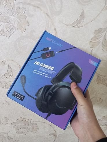 диджей контролер: Игровая гарнитура AMPLIGAME H9 Ключевые особенности: - Подключение — 1