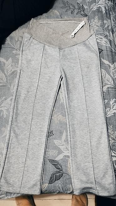 кофта для беременных: Джинсы и брюки, цвет - Серый, Б/у — 1