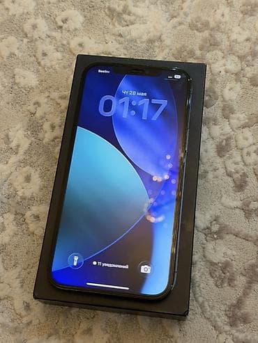 one plus 12: IPhone 12 Pro Max, Б/у, 128 ГБ, Pacific Blue, Коробка, 79 % — 2