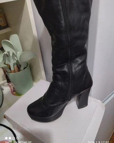 белорусская обувь для проблемных ног бишкек: Сапоги, 38, Balenciaga, Новый, цвет - Черный, Самовывоз, Платная доставка — 2