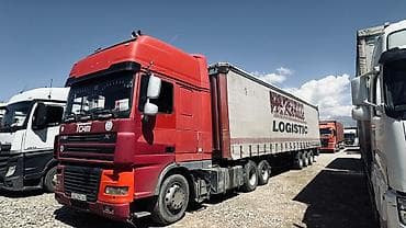 даф реф: Тягач, DAF, 2005 г., Шторный — 1