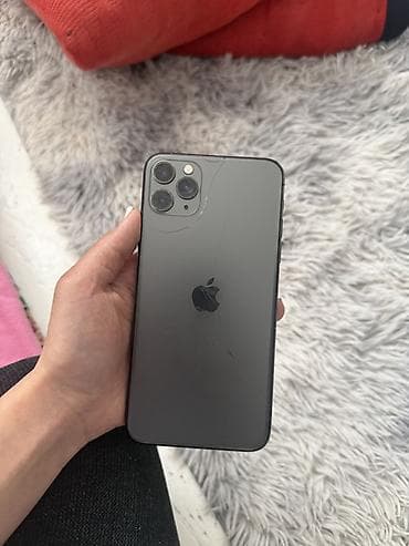 IPhone 11 Pro Max, Space Gray, Защитное стекло