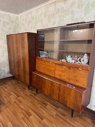 Дом и сад: Гарнитур для зала, Б/у, Шкаф, Дерево, цвет - Коричневый — 2