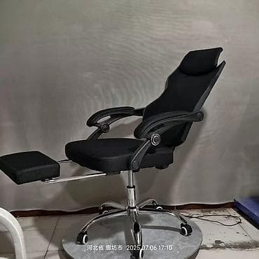 стул с подставкой для письма: Офисное кресло, Новый, С колесиками, цвет - Черный, Платная доставка, Самовывоз — 3