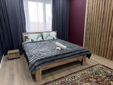 бишкек посуточная квартира: 2 комнаты, Душевая кабина, Постельное белье, Кондиционер — 7