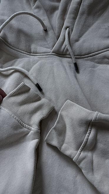 одежд: Толстовка с капюшоном, размер XXL, цвет — светло-бежевый (молочный) — 2