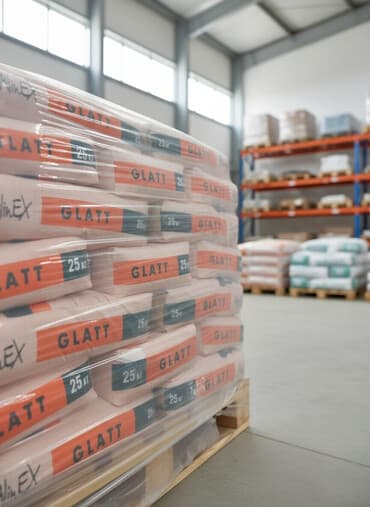 halk порошок: Мешки штукатурки Glatt AlinEX, упакованные на поддоне и обернутые в — 1