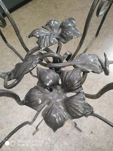 Шамдалдар: Кованый подсвечник, ручная работа. Высота 52 см. Ширина 42 см — 4