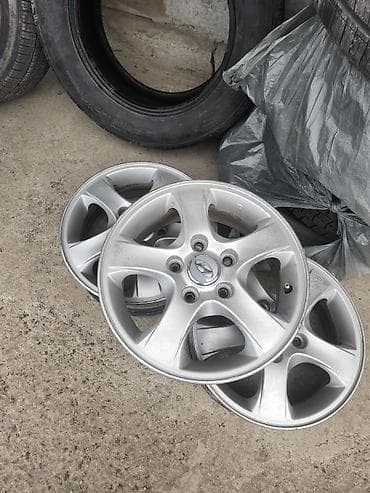 хюндай диски: Литые Диски R 15 Hyundai, Комплект, отверстий - 4, Б/у — 1