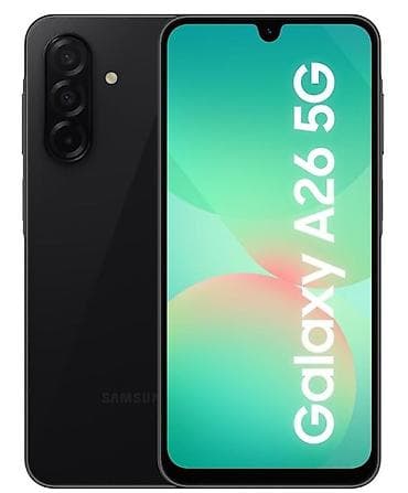 Samsung Galaxy A26 5G, Б/у, 256 ГБ, цвет - Черный, 2 SIM