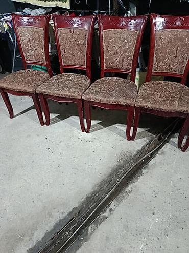 для кафе столы: Стул для зала, Б/у, Дерево — 4