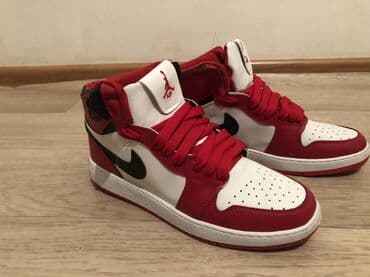 Новые кроссовки мужские Nike Air Jordan найк аир джордан красные/белые