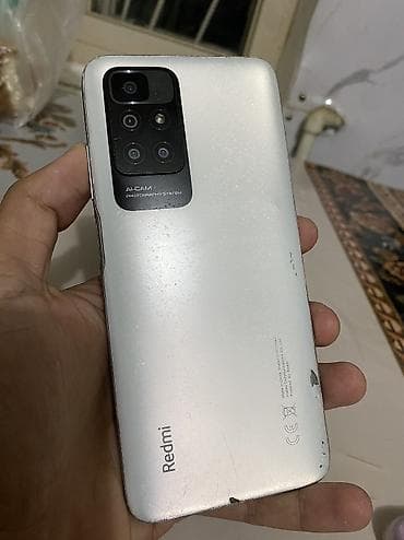 3 3: Redmi, Redmi 10, Б/у, 128 ГБ, цвет - Серебристый, 2 SIM — 1