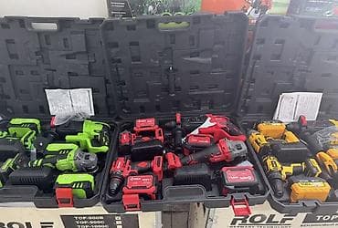 Наборы аккумуляторного электроинструмента в чемоданах Описание: -