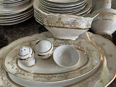 Другие товары для кухни: Богато и изысканно! Перламутр с позолотой! 😍 Новый столовый сервиз на — 4