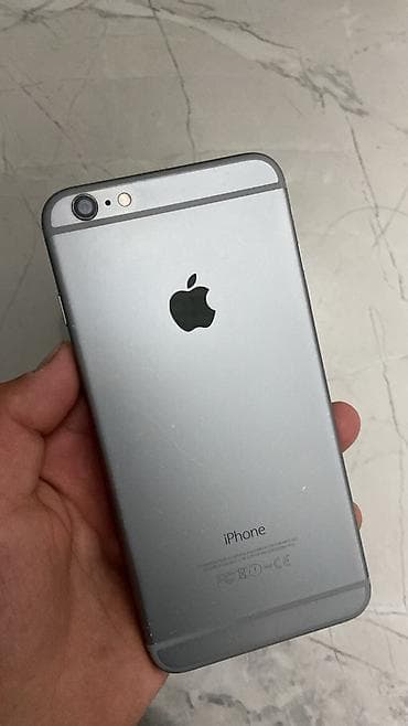 IPhone 6s, Б/у, 64 ГБ, Space Gray, Чехол, 100 %