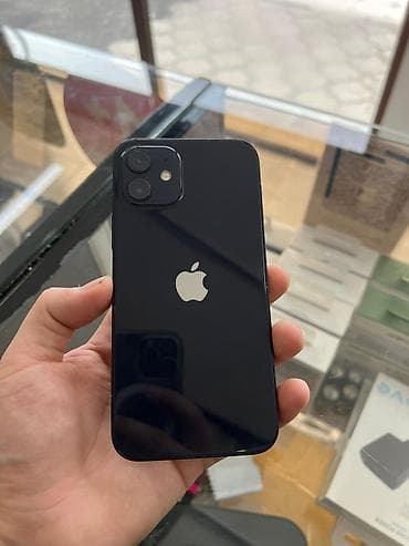 redmi 6a цена в бишкеке: IPhone 12, 64 ГБ, Черный, Коробка, 100 % — 1