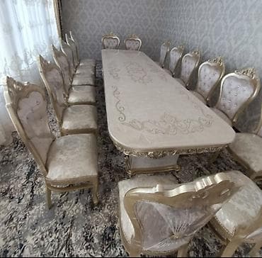 комплект стол и стулья: Стол и стул для зала, Новый — 5