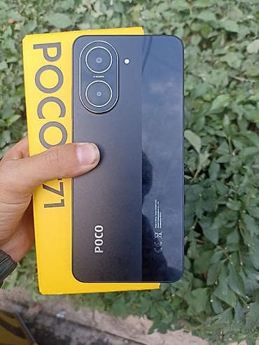 Poco C71, Новый, 64 ГБ, цвет - Черный, 2 SIM