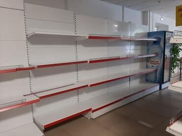 оборудование для бутика: Витрины, стеллажи, полки торговые металлические б/у, полка магазинная — 3