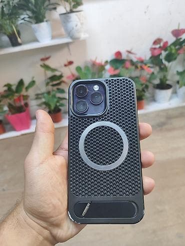 IPhone 14 Pro Max, Б/у, 256 ГБ, Deep Purple, Чехол, 100 % — 3