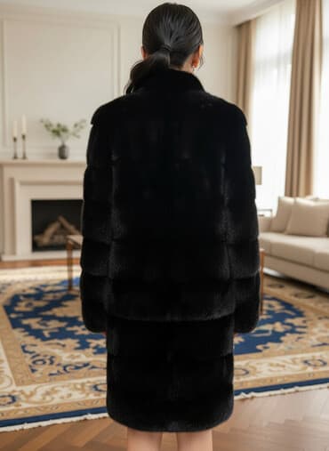 срочно продаю в связи с переездом: Шуба, Норка, По колено, XL — 3