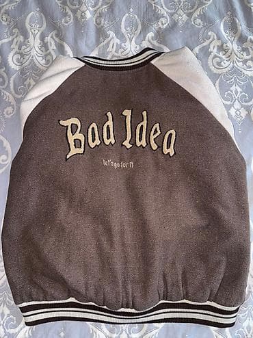 корейская куртка: Бомбер, Осень-весна, Корея, Оверсайз, M — 4