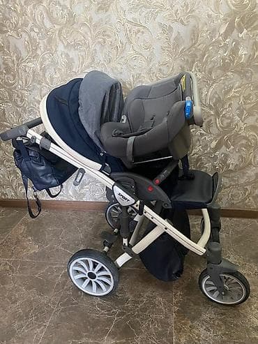 кровать трансформер детская 3 в 1: Стульчик для кормления, Peg perego, Трансформер, цвет - Голубой — 3