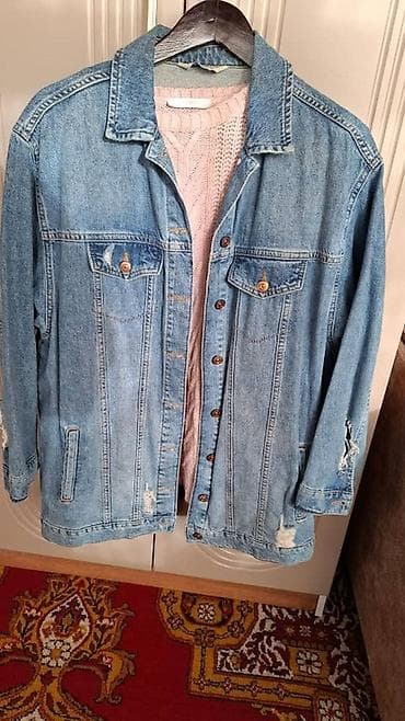 вязанный свитер: Джинсовая куртка + вязаный свитер (набор) - Джинсовая куртка — 1