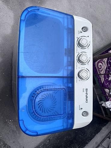 полноразмерные: Портативная полуавтоматическая стиральная машина SHIVAKI TE-45 - Два — 2