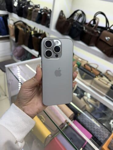 аефон 15: IPhone 15 Pro, Б/у, 256 ГБ, Space Gray — 1