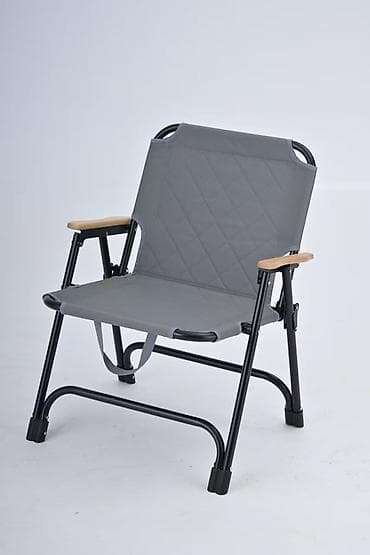 походные кресла: Походный складной стул, Дерево, цвет - Черный — 4