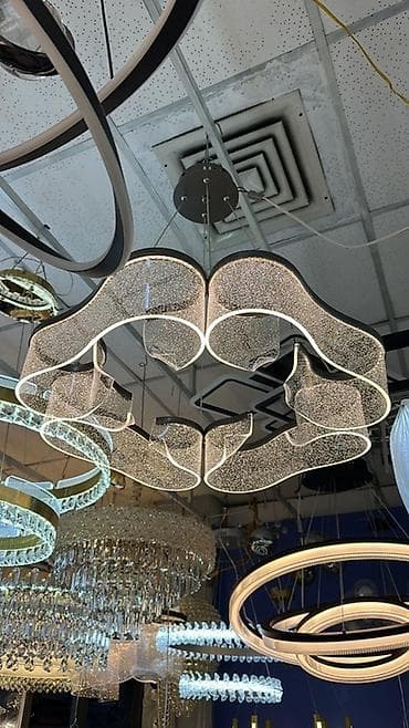 Потолочная LED-люстра современного дизайна - Тип: подвесная at lalafo.kg Потолочная LED-люстра современного дизайна - Тип: подвесная