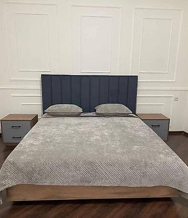 двухъярусный кровать бишкек: Двуспальная кровать, Новый, С мягким изголовьем, длина - 200 см — 6