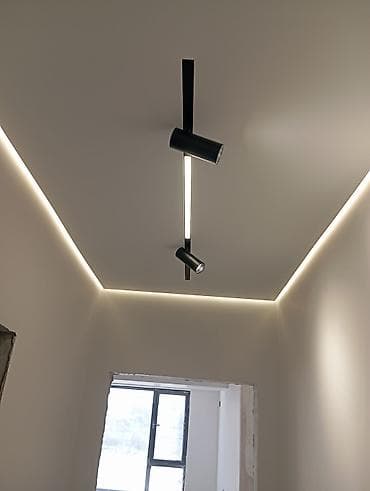 скрытый карниз для натяжного потолка: Натяжные потолки с профессиональным монтажом - Любые конфигурации — 8