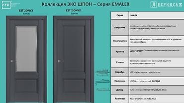 third edition solution: Межкомнатные двери VFD, коллекция ЭКО ШПОН — серия EMALEX (ONYX) - — 1