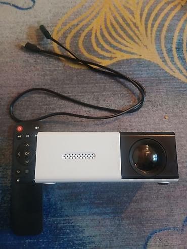 презентор: Мини-проектор с пультом ДУ и кабелем Компактный LED‑проектор в — 3