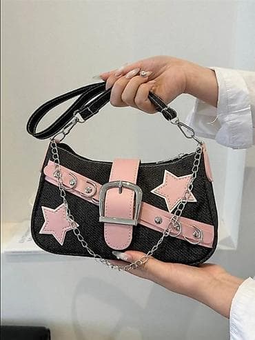 Сумкалар: Y2K Star Bag — стильная сумка с яркими акцентами звезд, ремешком с — 5