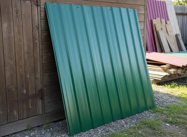 Профилированный лист зеленого цвета, предназначенный для использования at lalafo.kg Профилированный лист зеленого цвета, предназначенный для использования