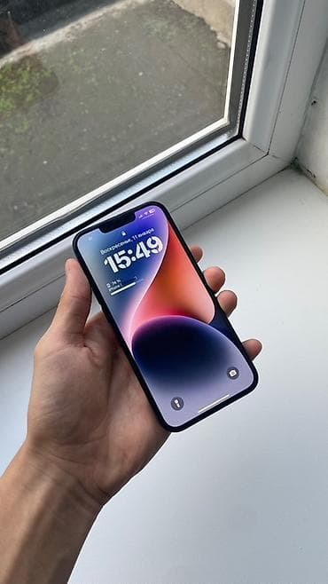 ipad 8 generation: IPhone 14, Б/у, 128 ГБ, Midnight, Защитное стекло, Чехол, 88 % — 2