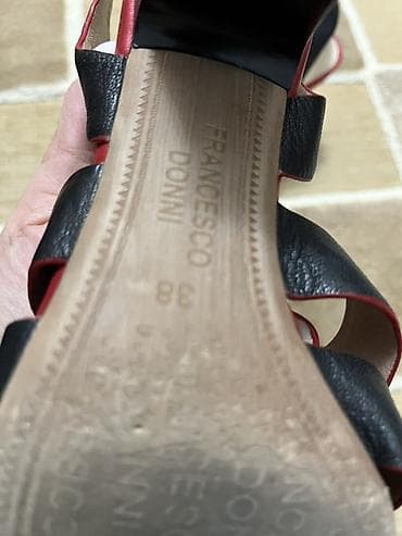 разгруз: Босоножки, 38, Francesco Donni, Б/у, цвет - Черный, Самовывоз, Платная доставка — 4