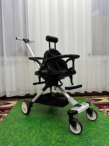 twin: 🖤 Коляска для близнецов / складная прогулочная коляска JRQ ⸻ 📦 В — 4