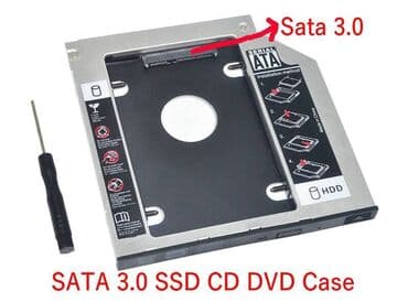 переходник с жесткого диска на ноутбук: External case-кронштейн Сaddy (9.5mm, пластик, Black) ODD 9.5mm SATA — 1