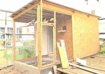 ундук чожо: Двухъярусная деревянная клетка/вольер для грызунов и птиц - — 2