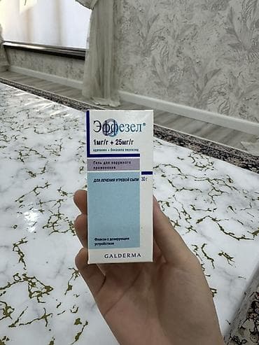 Эффезел гель для наружного применения, 1 мг/г + 25 мг/г (адапален + — 1