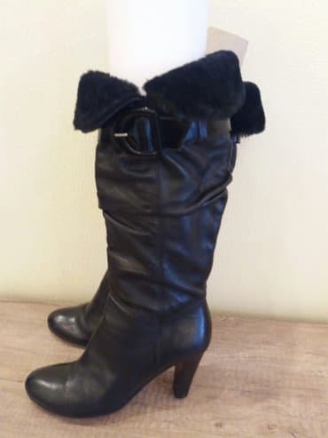 сапоги лакированные на высоких каблуках: Очень миленькие сапожки деми италия натур. кожа натур. мех отделка — 5