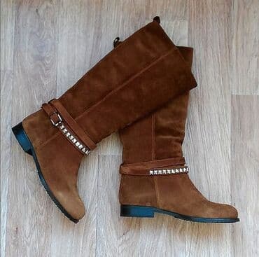 сапоги зимние женские натуральная кожа натуральный мех распродажа: Срочная цена! Сапоги зимние, натуральная замша и мех, производство — 1