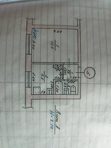 1 комната, 22 м², 1 этаж — 2